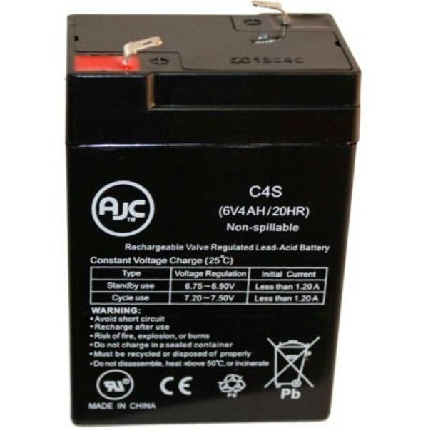 AJC¬Æ Astralite NY-2A 6V 4.5Ah Emergency Light Battery, Battery Clerk, Mfr#: ASTRALITE-NY-2A